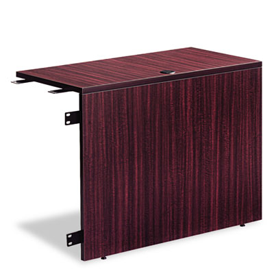 Alera Valencia Series Reversible Return/Bridge Shell, 42w x 23 5/8d x 29 1/2h. Mahogany